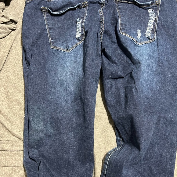 KanCan Women's Skinny Jeans - Dark Blue - Picture 1 of 3